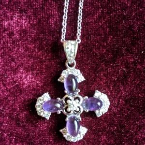 Joseph Esposito Sterling Silver Cross Necklace